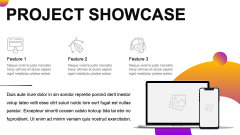 Project Showcase PowerPoint and Google Slides Template - PPT Slides