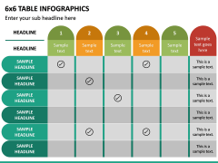6x6 Table Infographics PPT Slide 2