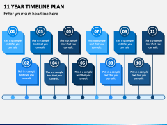 11 Year Timeline Plan PPT Slide 1