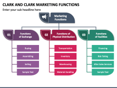 Clark and Clark Marketing Functions PPT Slide 1