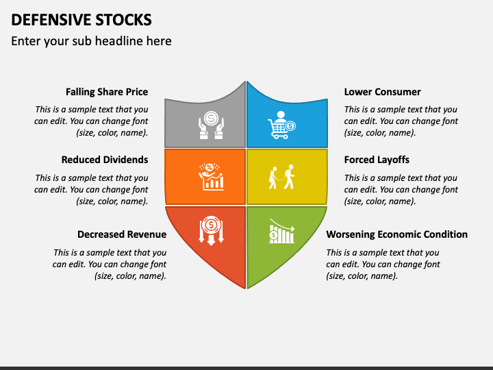 Defensive Stocks PowerPoint and Google Slides Template - PPT Slides