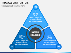 Triangle Split - 3 Steps PPT Slide 2