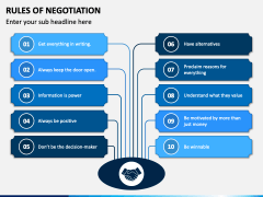 Rules of Negotiation Free PPT Slide 1