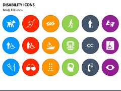 Disability Icons PPT Slide 3