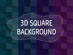 3D Square Background PPT Slide 1