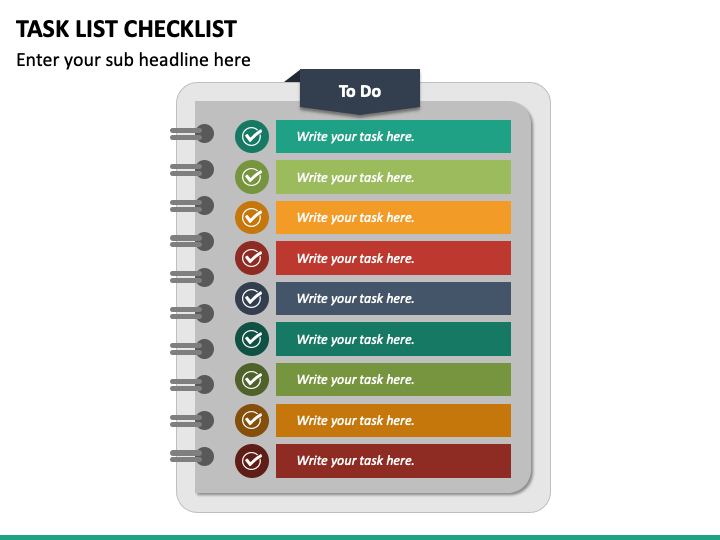 Task List Checklist PPT Slide 1