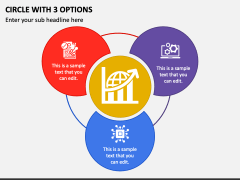 Circle with 3 Options PPT Slide 1