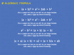 Free - Math for High School PowerPoint Template and Google Slides Theme