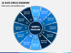 12 Slice Circle Diagram PPT Slide 1