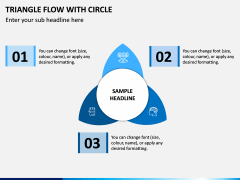 Triangle Flow With Circle PPT Slide 1