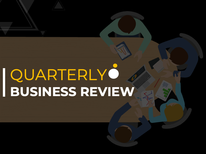 Animated Quarterly Business Review PPT Slide 1