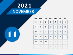 Calendar 2021 Type 4 PPT Slide 12