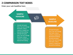 2 Comparison Text Boxes PPT Slide 2