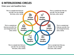 6 Interlocking Circles PPT Slide 2