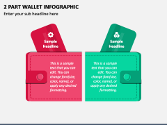 2 Part Wallet Infographic PPT Slide 1