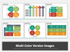 Brand Matrix PPT Multicolor Combined