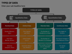 Types of Data PowerPoint and Google Slides Template - PPT Slides