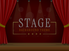 Stage Background Theme Animated Presentation - SketchBubble