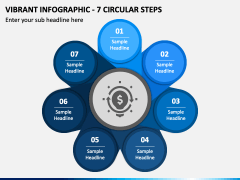 Vibrant Infographic - 7 Circular Steps PPT Slide 2