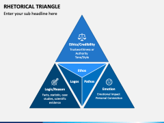 Rhetorical Triangle PowerPoint and Google Slides Template - PPT Slides