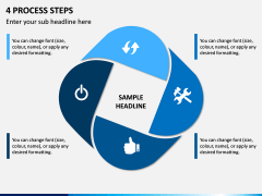 4 Process Steps PPT Slide 1