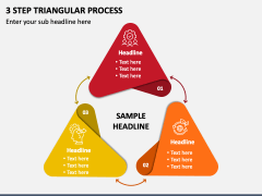 3 Step Triangular Process PPT Slide 1