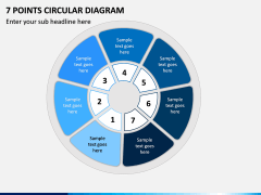 7 Points Circular Diagram PPT Slide 1