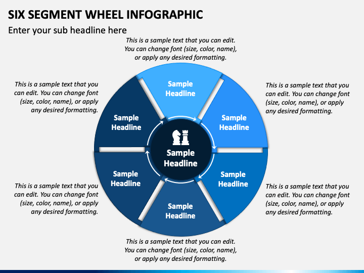 Six Segment Wheel Infographic PPT Slide 1