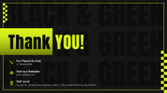 Black and Green Presentation Theme PPT Slide 12