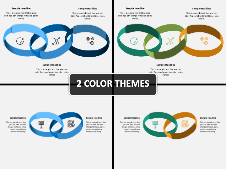 Connected Rings PPT Cover Slide