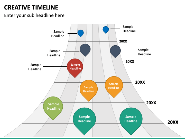 Creative Timeline PPT Slide 1