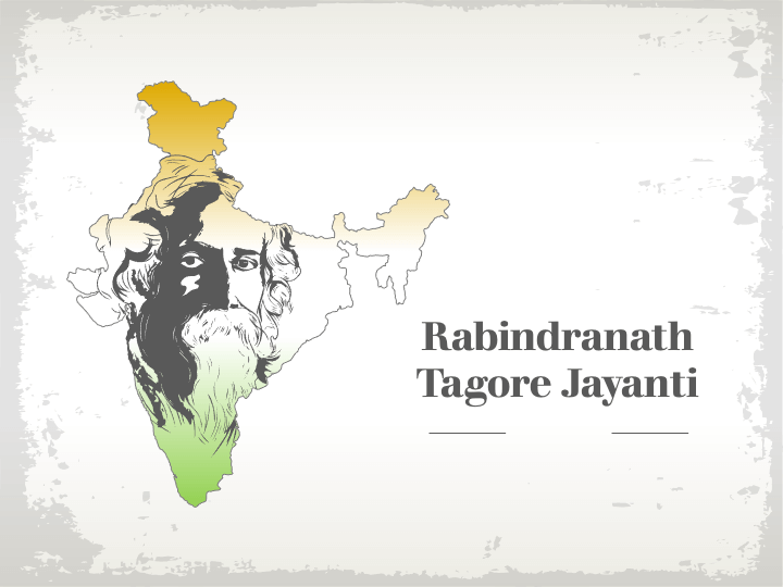 Rabindranath Tagore Jayanti PPT Slide 1