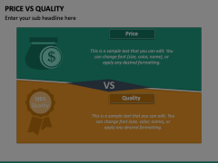 Price Vs Quality PowerPoint and Google Slides Template - PPT Slides