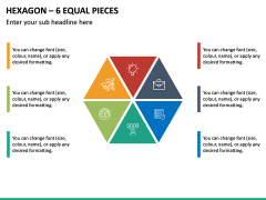 Hexagon – 6 Equal Pieces PPT Slide 2