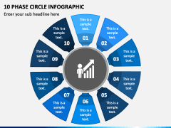 10 Phase Circle Infographic PPT Slide 2