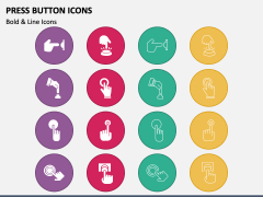 Press Button Icons PPT Slide 1