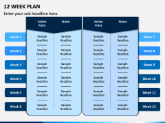 12 Week Plan PPT Slide 1