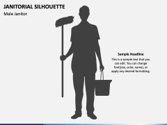 Janitorial Silhouette PPT Slide 2