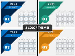 Calendar 2021 Type 4 PPT Cover Slide