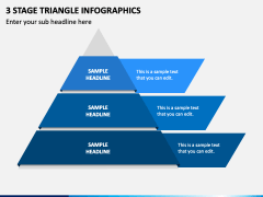 3 Stage Triangle Infographics Slide 1