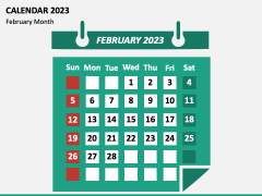 Calendar 2023 Type 2 PPT Slide 2