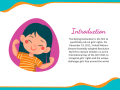 International Day of the Girl Child free PPT slide 2