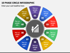 10 Phase Circle Infographic PPT Slide 1