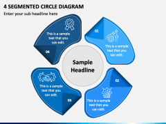 4 Segmented Circle Diagram PPT Slide 2