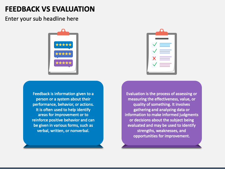 Feedback Vs Evaluation PPT Slide 1
