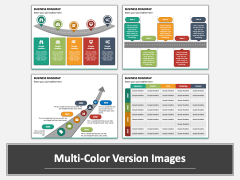 Business Roadmap PPT Multicolor Combined