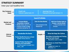 Strategy Summary PPT Slide 1
