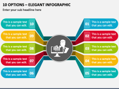 10 Options - Elegant Infographic PPT Slide 1