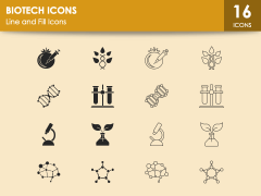 Biotech Icons PPT Slide 1
