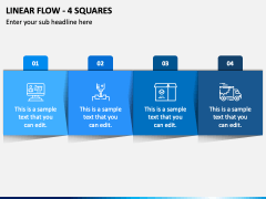 Linear Flow - 4 Squares PPT Slide 2